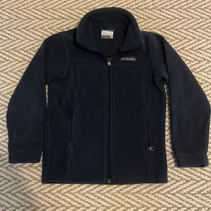 Columbia Boys Fleece Zip Jacket/Navy. Size Small.